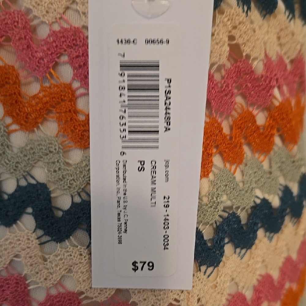 Multi Color Crochet  Halter Midi Sundress